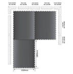 Gym / Stable Mat 6 x 4ft x 12mm and 17mm (Ameoba Top)