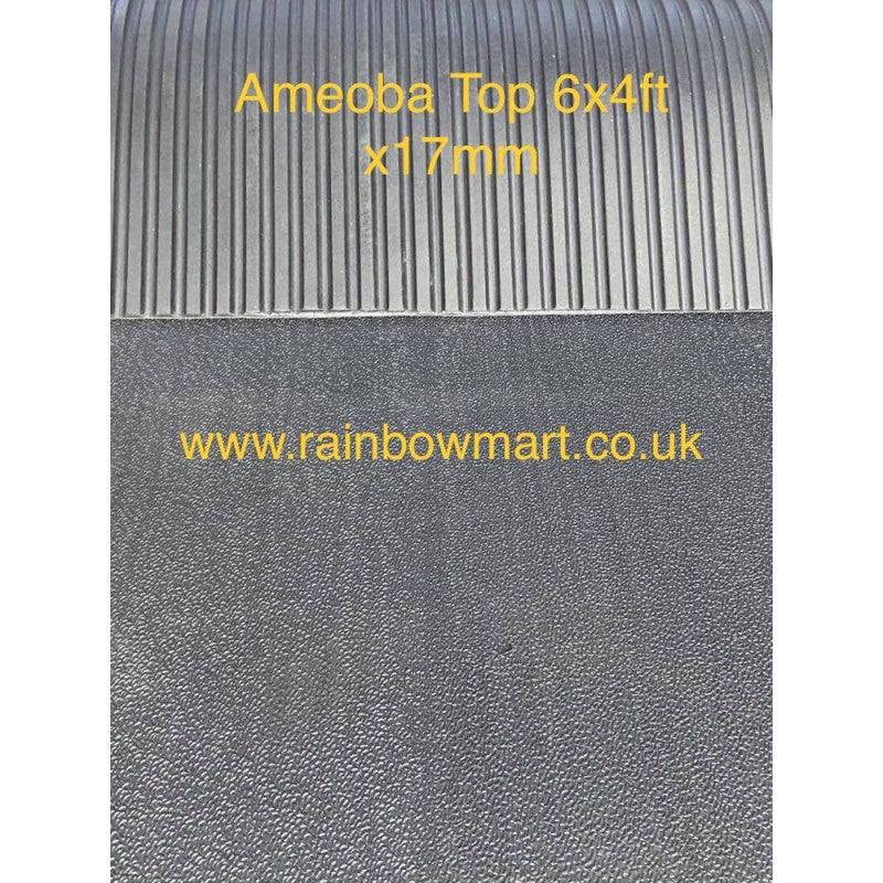Ameoba Top / Stable / Gym / Garage Rubber Mat 6x4ftx12mm And 17mm