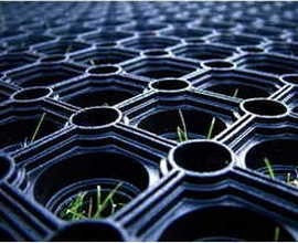 Hollow / Grass mat 100 x 150cm x 22mm - Straight Edge