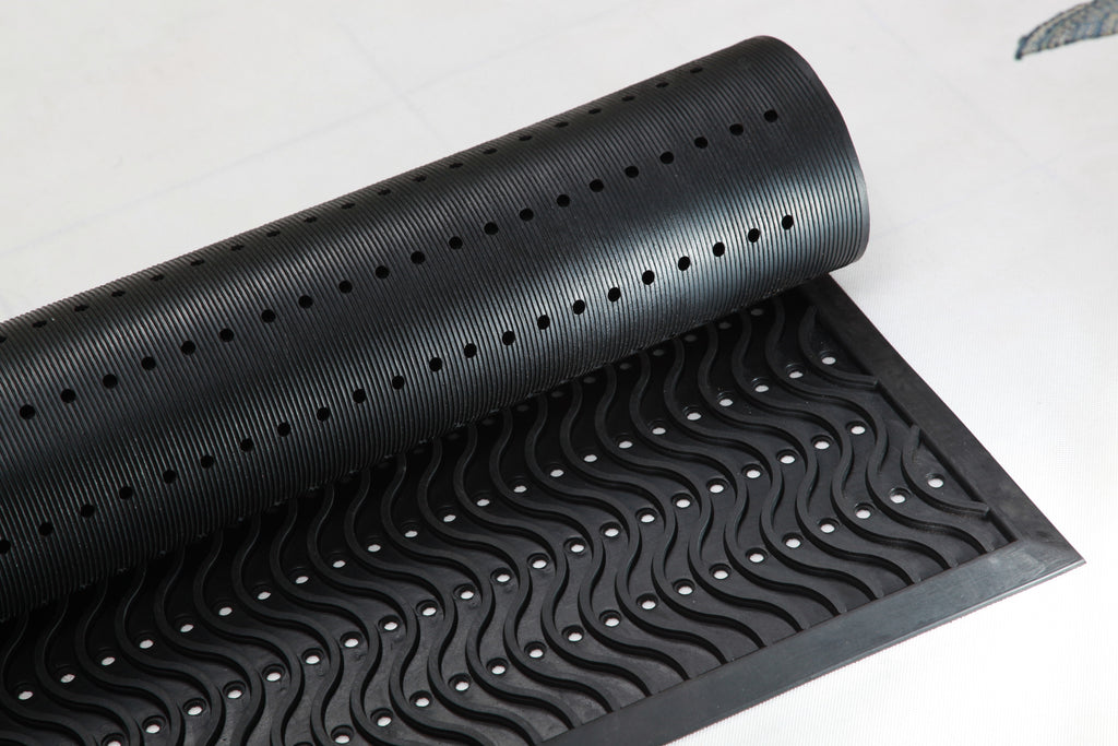 Safety Mat -Wave Mat 90 x 120cm x 12mm Thickness Ramp Edge