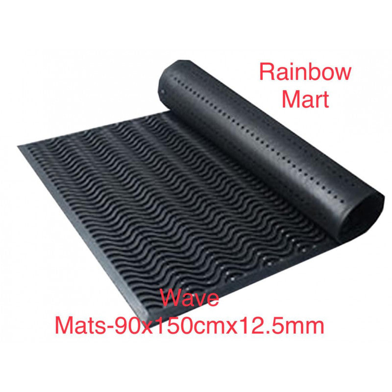 Safety Mat -Wave Mat 90 x 120cm x 12mm Thickness Ramp Edge