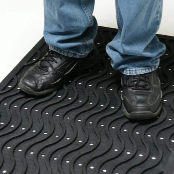 Industrial Wave Mat 90 x 150 cm x 12mm Thickness Ramp Edge